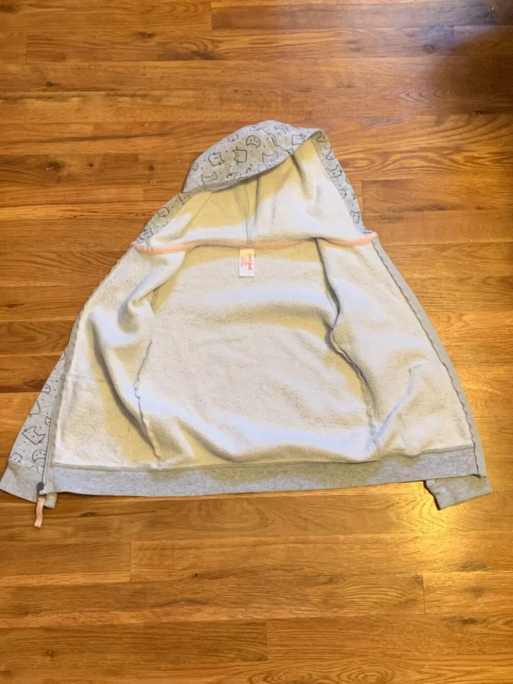 Hooded Zip-Up Sweatshirt Cat & Jack Kids Size S 6/6X Hoodie Jacket